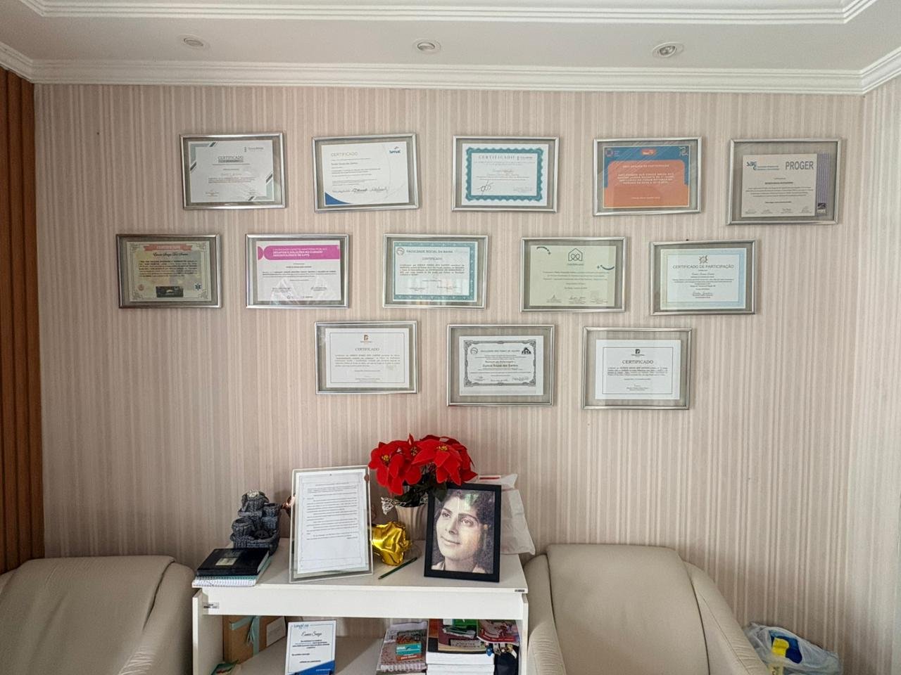 Certificados e formação da equipe